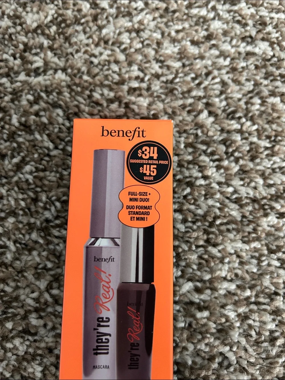 Benefit They're Real! Mascara Duo — Black with Orange Box Jet Black